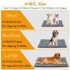 Dog Bed Mat Comfortable Fleece Pet Dog Crate Carpet Reversible Pad Joint Relief M Size