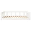 Dog Bed White 41.5"x29.7"x11" Solid Wood Pine