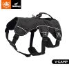 Multi-Use Support Dog Harness, Hiking and Trail Running, Service and Working, Everyday Wear-black XH